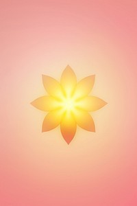 Abstract blurred gradient illustration shape star yellow flower nature.