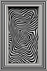 An abstract Graphic Element of opened door pattern spiral black.
