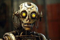 Anthropomorphic robot technology device mask.