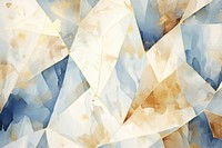 Bule crystal watercolor backgrounds painting pattern.