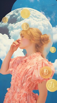 Bitcoin portrait photography hairstyle.
