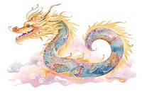 Chinese dragon creativity painted cartoon.