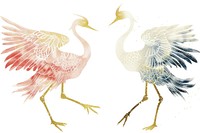 Crane chinese animal bird art.