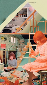 Home art architecture collage.