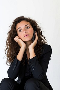 A business woman portrait looking sitting.