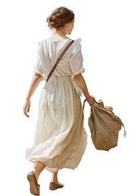 A Woman in Casual Outfit bag footwear handbag.