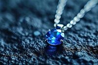 Blue gemstone necklace jewelry diamond shiny.