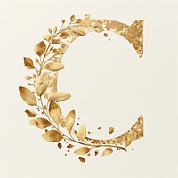 Pattern font gold calligraphy.