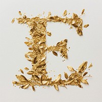 Gold font text accessories.