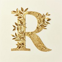 Gold font text calligraphy.