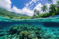 Tropical sea underwater outdoors tropics.