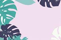Cute monstera border backgrounds nature plant.