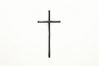 Cross crucifix symbol line.