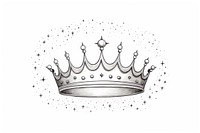 Crown drawing tiara accessories.