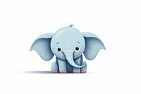 Elephent cartoon character elephant wildlife animal.