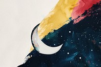 Ramadan moon astronomy abstract.