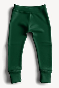 Green sweatpants mockup psd