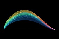 Rainbow diagram line blue.