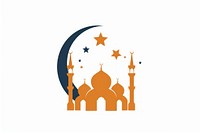 Flat Symbol of the Islamic holiday Ramadan architecture building spirituality.