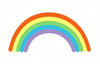 Illustration of a simple rainbow logo art creativity.