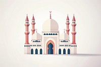 Illustration Ramadan Islamic icon architecture building dome.