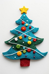Christmas pattern craft tree.