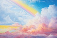 Rainbow painting outdoors nature.