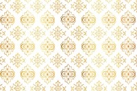 Seamless pattern in authentic arabian style backgrounds line gold.