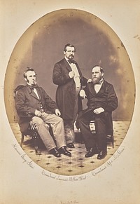 Group portrait of three men, New York by Charles DeForest Fredricks