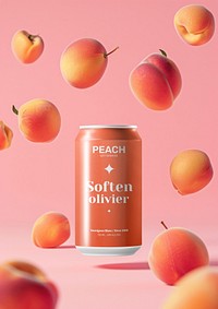Peach juice can
