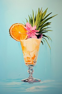 A pina colada drink pineapple cocktail.