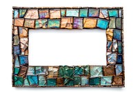 Copper iridescent art rectangle frame.