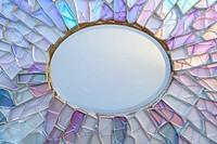 Iridescent oval backgrounds glass art.