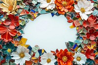 Oval flower art backgrounds.