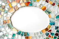Oval mosaic art backgrounds.