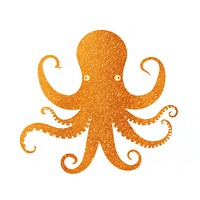 Octopus icon animal white background invertebrate.
