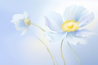 Painting of blue flower blossom nature petal.