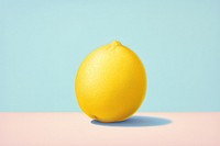 Painting of lemon grapefruit plant food.