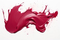 Solid maroon paint backgrounds splattered creativity.