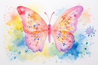 Background butterfly and flower painting petal creativity.