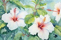 Background hibiscus backgrounds painting flower.