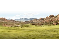 Wide valley landscape nature panoramic.