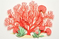 Coral art painting nature.