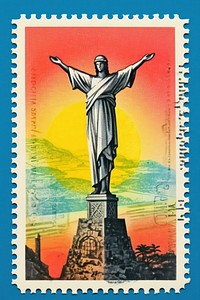 Rio de janeiro Risograph sculpture statue art.