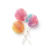 3d jelly glitter lollipop candy confectionery sweets.