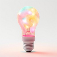 3d jelly glitter light bulb lightbulb illuminated electricity.