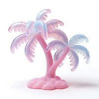 3d jelly glitter palm tree celebration creativity decoration.