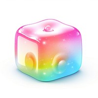 3d jelly glitter recycle icon shape electronics lighting.