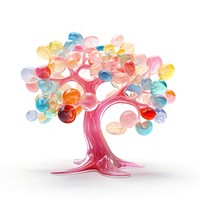 3d jelly glitter tree toy confectionery celebration.