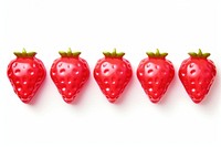 3d jelly strawberrie strawberry berries fruit.